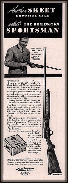 Sportsman Skeet Gun ad, 1934, Clark Gable.jpg