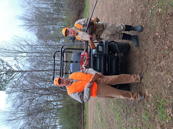 I am shooting a Fox 16G AE ( my favorite bird gun) my son-in-law is shooting a Ithaca 20g.