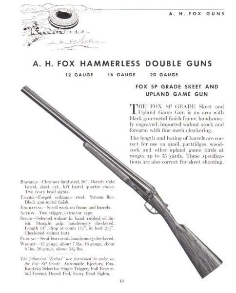 SP Grade Skeet & Upland Game Gun 1935 retail catalogue.jpg