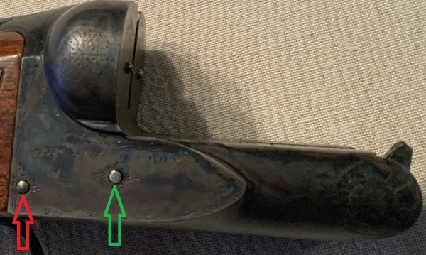 2534 03 red arrow sear pin, green arrow hammer pin.jpg
