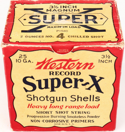 Super-X 10-gauge, 3 1-2-inch, RECORD, #4 Chilled Shot.png