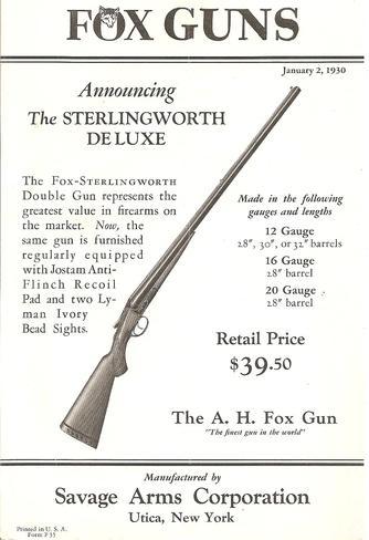 Fox-Sterlingworth Deluxe