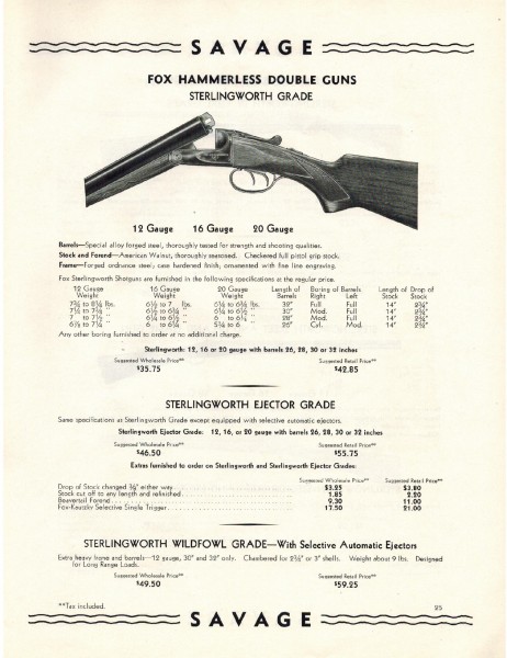 January 2, 1937, Wholesale Price List