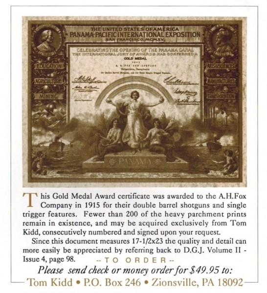 Tom Kidd ad for Pan-Pacific Gold Medal Certificate.jpeg