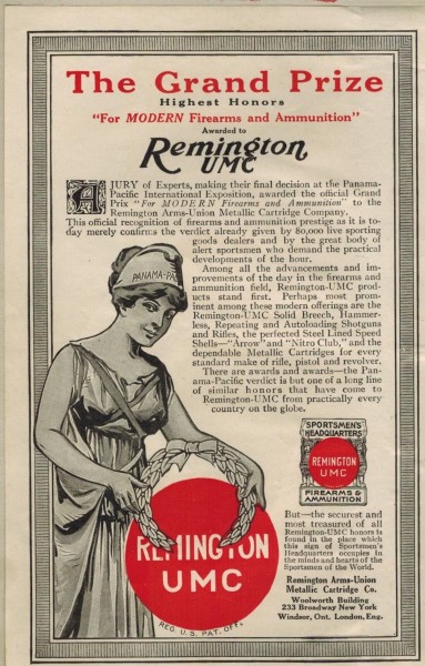 Paste-In 1915-16 Remington Arms-Union Metallic Cartridge Co. catalogue