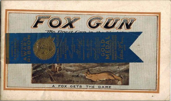 1917 A.H. Fox Gun Co. catalog
