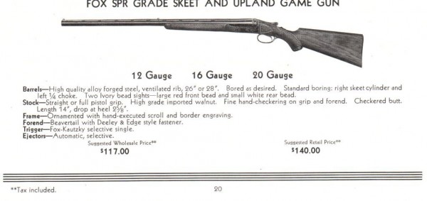 SPR-Grade Skeet & Upland Game Gun, 1936 wholesale.jpg (62.81 KiB) Viewed 2542 times 1936 Wholesale illustrated price list