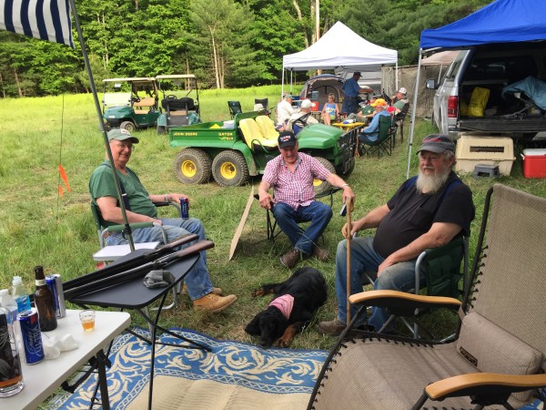 Out back ware the fun, food and drink happens...That's Paul lower left, he owns the camping and parking field, what a great guy!!(-: